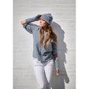 Henriette Steffenson Wrist Warmer in Denim/Kit