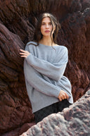 Sahara Merino Rib Detail Jumper In Dove