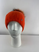 Rabionek Fur Pom Pom Hat in Orange