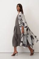 Bize Naxos Kimono Coat In Cloudy Grey
