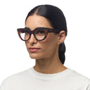 OKKIA Claudia Big Cat Eye Reading Glasses In Havana