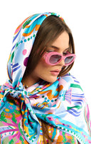 Wild Enchantered Medium Scarf In Blue Wild