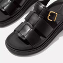 Fitflop Gen-FF Leather Fisherman Sandals In Black