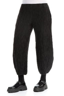 Grizas Crinkle Trouser in Black