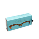 OKKIA Claudia big Cat Eye Reading Glasses In Havana Blue