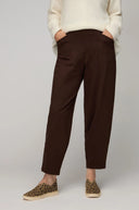 Sahara Ponte Bubble Trouser In Chocolate