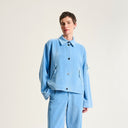 Bitte Kai Rand Shinji Jacket In Lake Blue