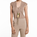Katerina Vassou Hyacinth Necklace In Gold/Green