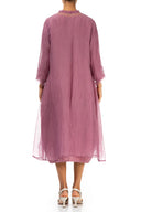 Grizas Long Silk Coat Dusky Pink