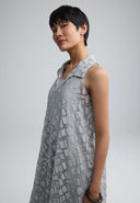 Luukaa Elune Woven Dress In Ash Grey