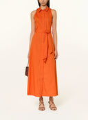 Marella Mllnatale Belted Dress In Orange