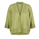 Oska Linen Cardigan in Matcha