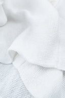 Grizas Short Linen Cardigan In White