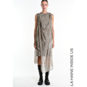 La Haine  Asymmetric Dress in Fango