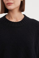 Tirelli Textured Spot Knit in Black