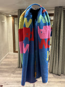 Salisa All For Love Scarf In Blue/Multi