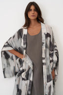 Bize Naxos Kimono Coat In Cloudy Grey