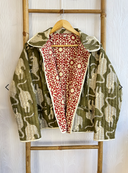 EDL Sam Samyuta Reversible Jacket In Kakhi/Cream