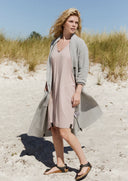 Henriette Steffensen Fleece Cardigan In light Grey