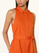 Marella Mllnatale Belted Dress In Orange