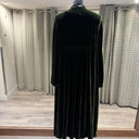 Grizas Velvet Dress In Dark Green