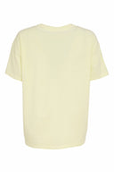 Naya Jersey Top With Cut Out Hem In Lemon