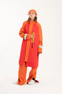 One Node Waterproof Parka In Red/Flame