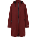 IIse Jacobson Fleece Lined Rain Coat in Rhubarb