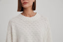 Tirelli Textured Spot Knit in Ivory