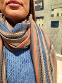 Salisa Stripes Galore Scarf Grey Multi