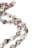 Grizas Silk Mix  Bead Necklace In Stone Multi