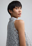 Luukaa Elune Woven Dress In Ash Grey