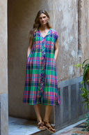 Sahara Madras Coloured Check Dress