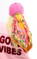 Wild Square Medium Scarf In Rose Wild