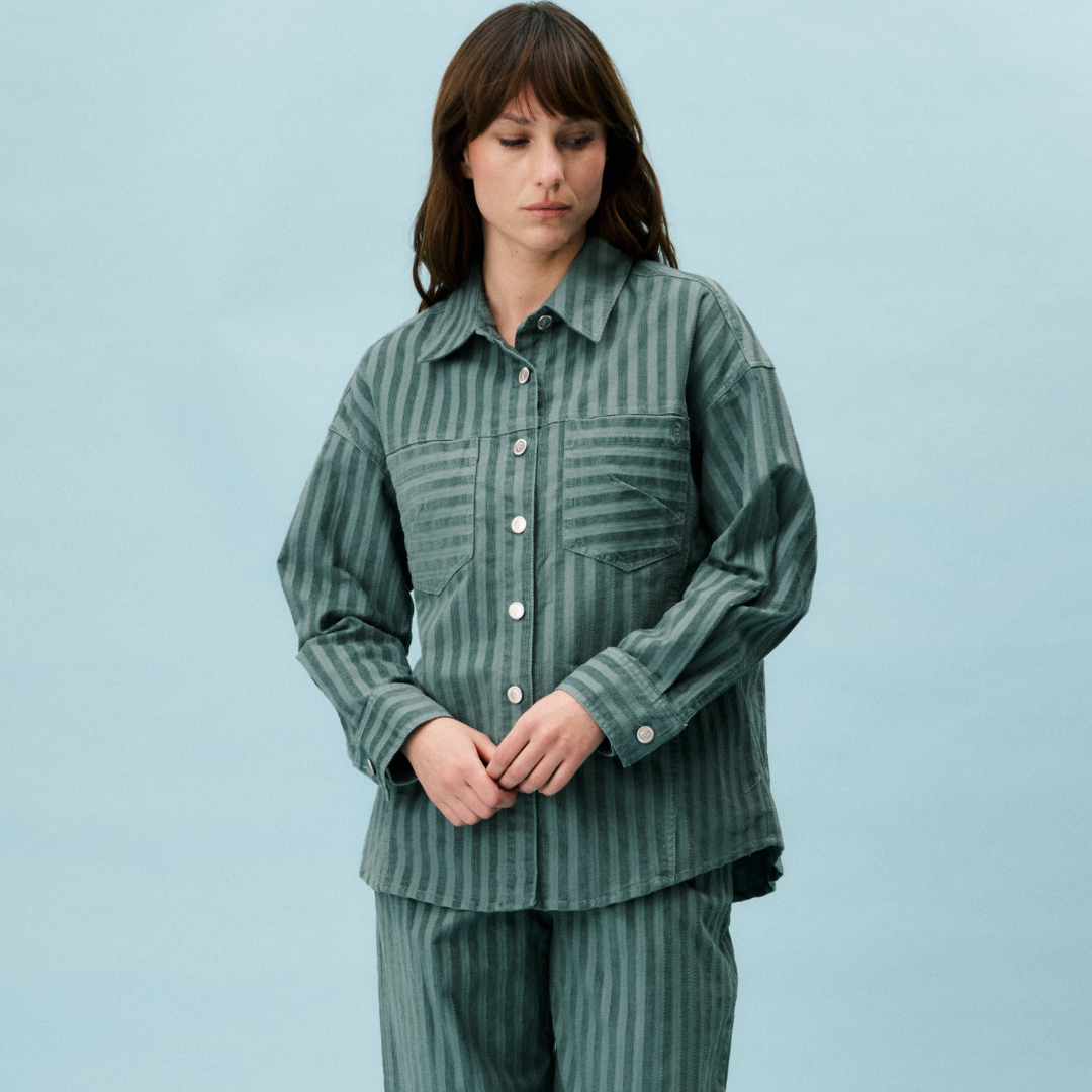FRNCH Limentis Shirt in Aqua Green – Brenda Muir Ladieswear