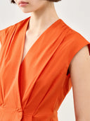Marella Mllbazar Top-Woven Waistcoat In Orange