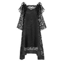 Xenia TREP Self Patterned Dress in Black