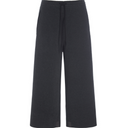 Henriette Steffensen Fleece 3/4 Length Soft Black Flare Trouser