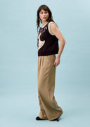 FRNCH Arber Knitted Top in Bordeaux