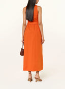 Marella Mllnatale Belted Dress In Orange
