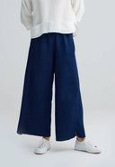 Luukaa Azalea Woven Trouser In Navy Denim