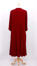 Grizas Velvet Dress In Red
