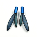 Christina Brampti short necklace K2376 Rubber with Multi Blue Nets