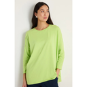 Sahara Lime Cotton Jersey Relaxed Top