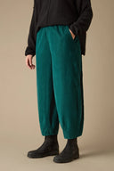Sahara Babycord Bubble Trousers In Jade Green