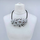 Jianhui Water Droplet Statement Necklace In Rose Gold or Silver