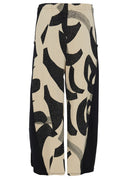 Kozan Knitted Trouser with Napa Valley Patterned Inset