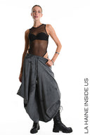 La Haine Wide Leg Sweat Pant in Grey