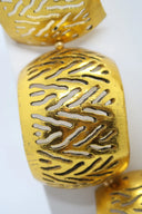 Jianhui Carved and Hand Gilded Gold Statement Necklace