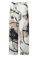 Elsewhere Print Jersey Wide Leg Trousers